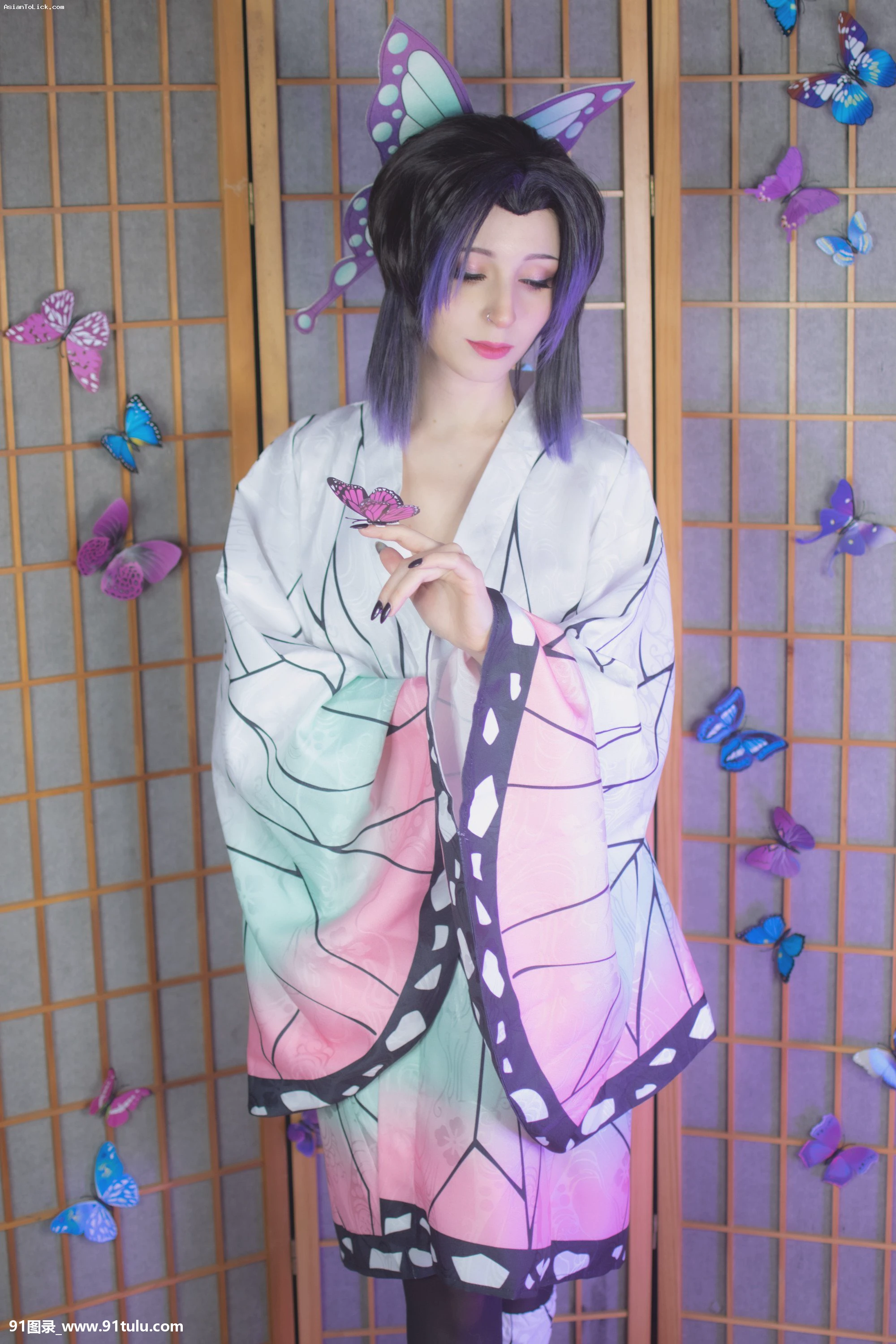 Shirokitsune Shinobu Kochou   Kimetsu no Yaiba cosplay [49P][写真 コラージュ フリー ソフト mac]